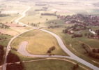 Neue Trasse der K56 (alt) mit neuer Allerbrücke (19.09.1965) ist seitdem die Kreisstraße 74 Altencelle - Lachtehausen.