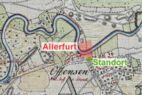 Offensener Allerfurt - historische Karte