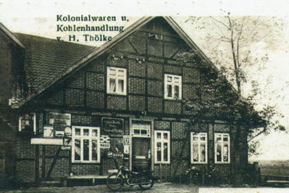 Kolonialwarenladen und Kohlenhandlung von Heinrich Thölke 1930, Offernsen